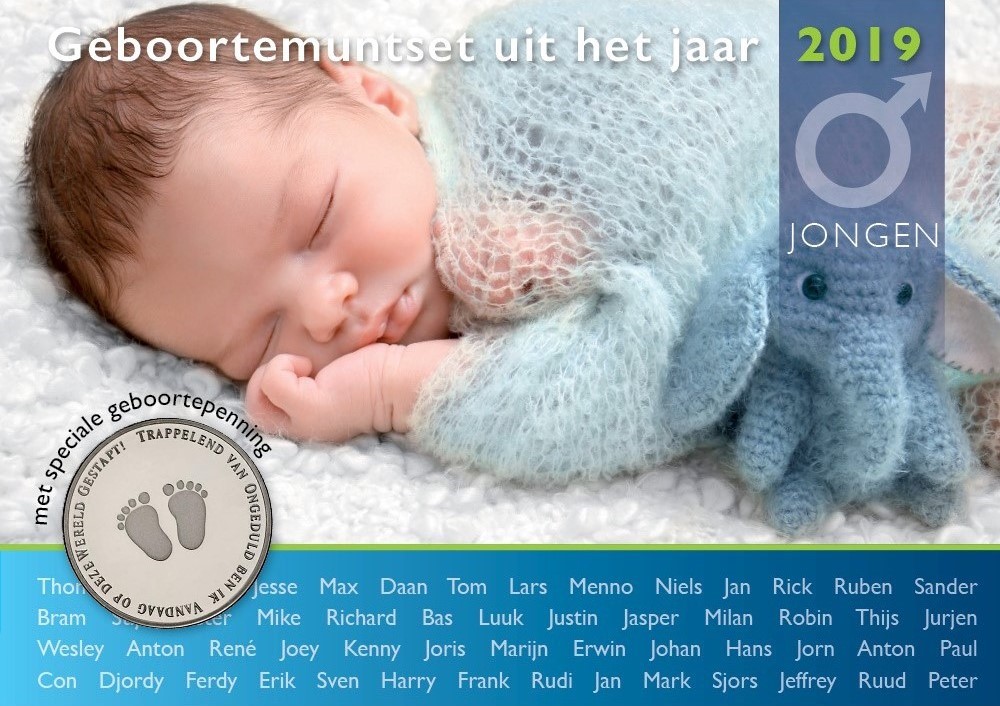 (afbeelding voor) Babyset Nederland jongen 2019 BU met penning